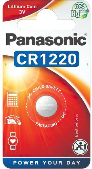 Батарея Panasonic CR 1220 BLI 1 LITHIUM