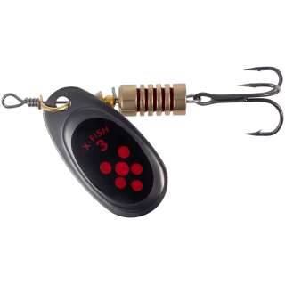 Блесна X-Fish Dark Side №3 6g Nikel black orange