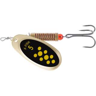 Блесна X-Fish Spike №5 14.5g Gold black lime