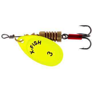 Блесна X-Fish Stark №3 6g Nikel UV lime