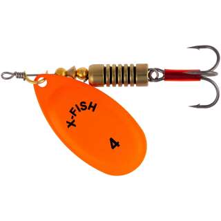 Блесна X-Fish Stark №4 9.5g Nikel UV orange