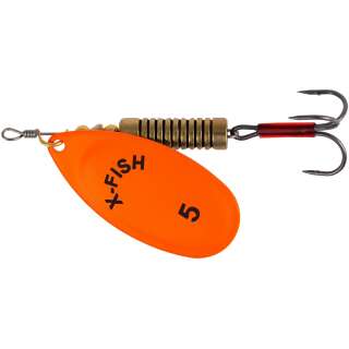 Блесна X-Fish Stark №5 14g Nikel UV orange
