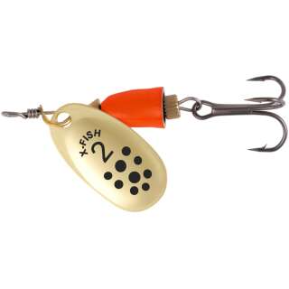 Блешня X-Fish Wolf №2 5g Gold fire red