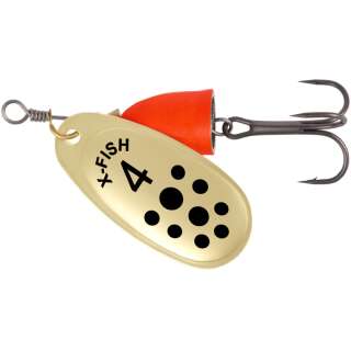Блешня X-Fish Wolf №4 10g Gold fire red