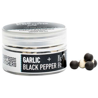 Бойли Carp Catchers Pop-Up Two Tone Garlic B.Pepper 8mm