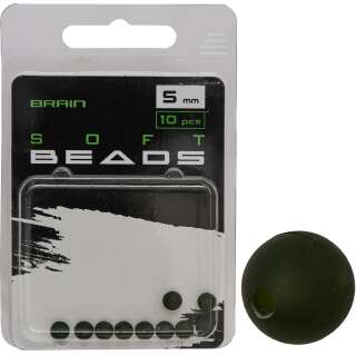 Намистина Brain Soft Beads 5mm (10 шт/уп) Green SGXA-CA01-5