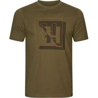 Футболка Harkila H-logo S/S T-shirt Dark olive
