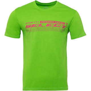 Футболка Select T-Shirt Graded Logo Lime Global Lime