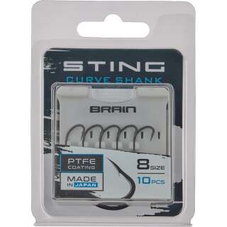 Гачок Brain Sting Curve Shank #8 (10 шт/уп)
