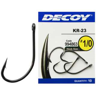 Гачок Decoy KR-23 Black Nickeled #6 (12 шт/уп)