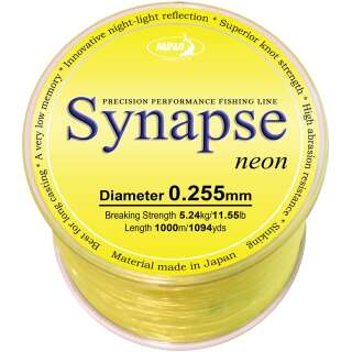 Волосінь Katran Synapse Neon 1000m (neon-yellow) 0.255mm 11.55lb