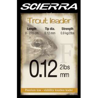 Волосінь Scierra Trout 9’ 2.7m 0.16mm 4lb