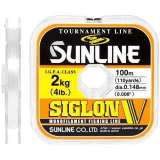 Волосінь Sunline Siglon V 100m #0.15/0.063mm 0.5kg