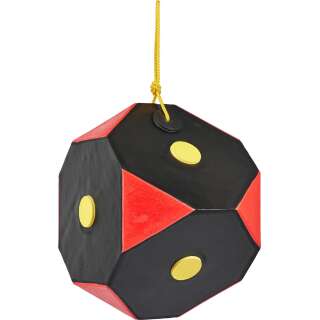 Мішень для стрільби Yate Cube Polimix 6. 30x30x30 см. 40 lbs Black / Red