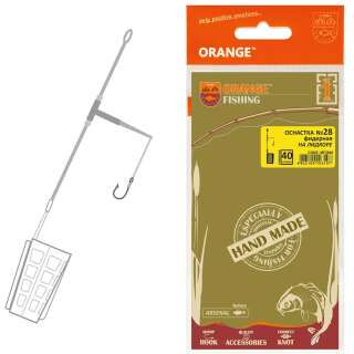 Монтаж Orange #28 Distance Cage Feeder Leadcore 40г (1шт/уп)