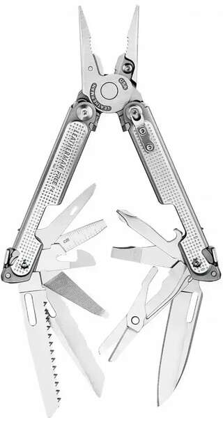 Мультитул Leatherman 832642 Free P4 Silver + чохол