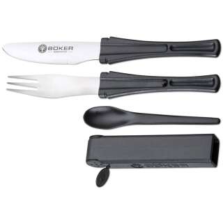 Набір Boker Snac Pac (ніж,виделка,ложка)