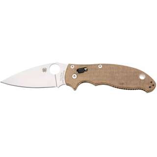 Ніж Spyderco Manix 2 CPM Cru-Wear Micarta Brown