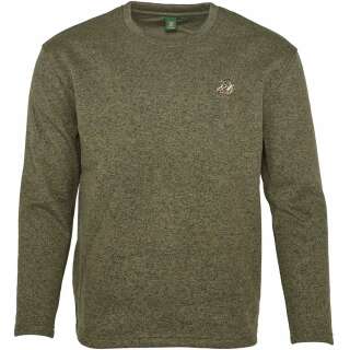 Пуловер Orbis Textil Herrenpullover Strick-Fleece Оливковый