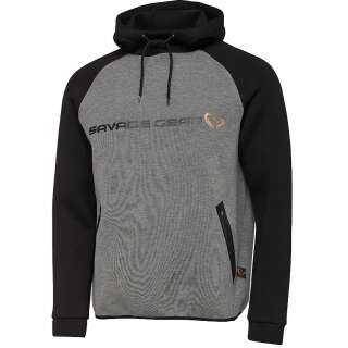 Реглан Savage Gear Tec-Foam Hoodie Dark Grey Melange