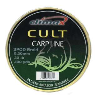 Шнур Climax Cult Spod Braid 274m (жовтий) 0.16мм 20lb