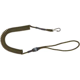 Шнур страховочный C&M TACTICAL комбінований + карабін ц:олива