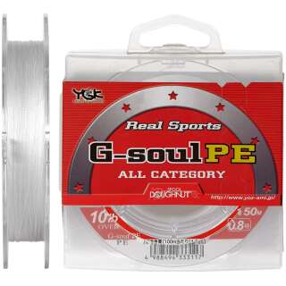 Шнур YGK Real Sports G-Soul PE 150m (білий) #0.4/0.104mm 6lb