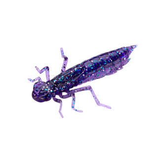 Силікон FishUP Dragonfly 1.2' #060 Dark Violet/Peacock & Silver (10шт/уп)