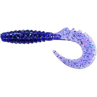 Силікон FishUP Fancy Grub 1' #060 Dark Violet/Peacock & Silver (12шт/уп)