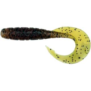 Силікон FishUP Mighty Grub 4.5' #017 - Motor Oil Pepper (4шт/уп)