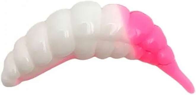 Силікон FishUP Ozi 1.2' cheese taste #132 - White/Bubble Gum (10шт/уп)