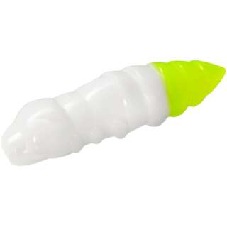 Силікон FishUP Pupa 1.5' cheese taste #131 - White/Hot Chartreuse (8шт/уп)