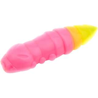 Силікон FishUP Pupa 1.5' cheese taste #133 - Bubble Gum/Hot Chartreuse (8шт/уп)