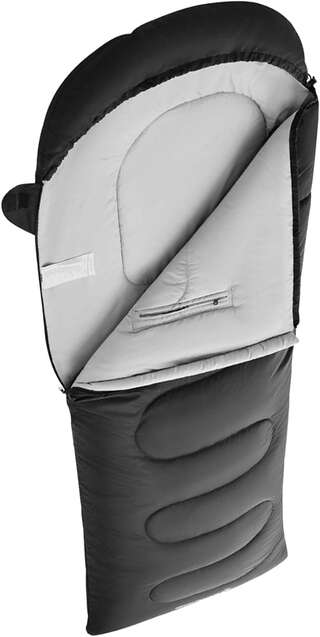 Спальний мішок KingCamp Lona 250 Comf +12°C / Lim +7°C / Extr -3°C Black