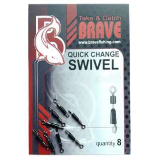 Вертлюжок з застібкою Brave Quick Change Swivel №14 (8шт/уп)