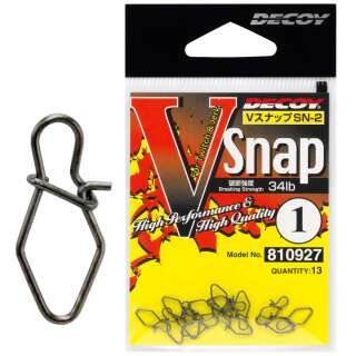 Застібка Decoy SN-2 V Snap #0 30lb (13 шт/уп)