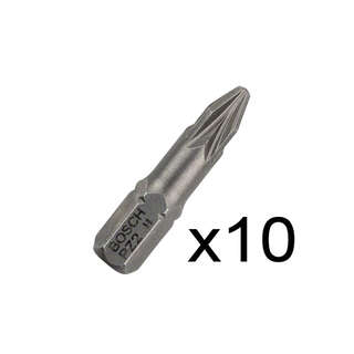 Біта Bosch Extra Hard 25 мм PZ2, 10 шт.