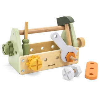 Деревянный игровой набор PolarB Ящик с инструментами (44229)