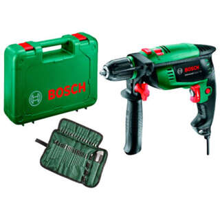 Дриль ударний Bosch UniversalImpact 700 в чемодані з набором з 39 насадками