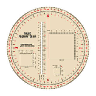 Ecopybook лінійка Protractor UA кругла 130 мм