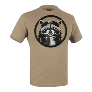 Футболка з малюнком Єнот Tan 499