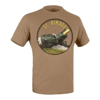 Футболка з малюнком HIMARS Coyote Brown
