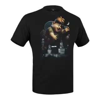 Футболка c рисунком Кибердрон Combat Black, P1G