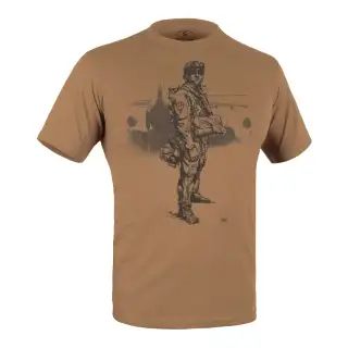 Футболка з малюнком Paratrooper Coyote Brown