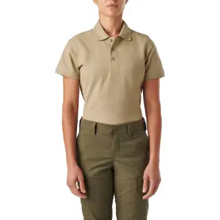Футболка жіноча поло 5.11 Women's Utility Short Sleeve Polo Silver Tan