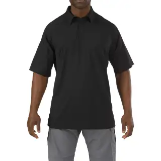 Футболка Поло тактична з коротким рукавом 5.11 RAPID PERFORMANCE POLO - SHORT SLEEVE Black