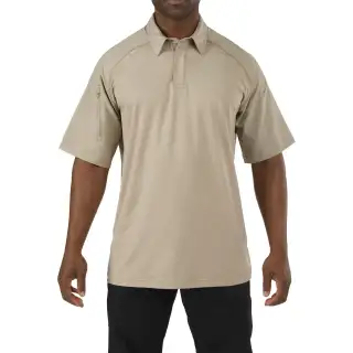 Футболка Поло тактична з коротким рукавом 5.11 RAPID PERFORMANCE POLO - SHORT SLEEVE Silver Tan