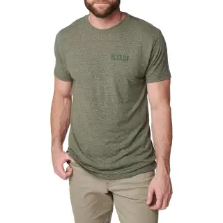 Футболка з малюнком 5.11 Triblend Legacy Short Sleeve Tee Military Green Heather