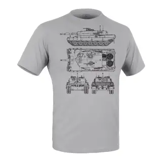 Футболка з малюнком Леопард Iron Grey