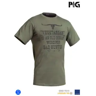 Футболка з малюнком Vegetarian (VINTAGE) Olive Drab